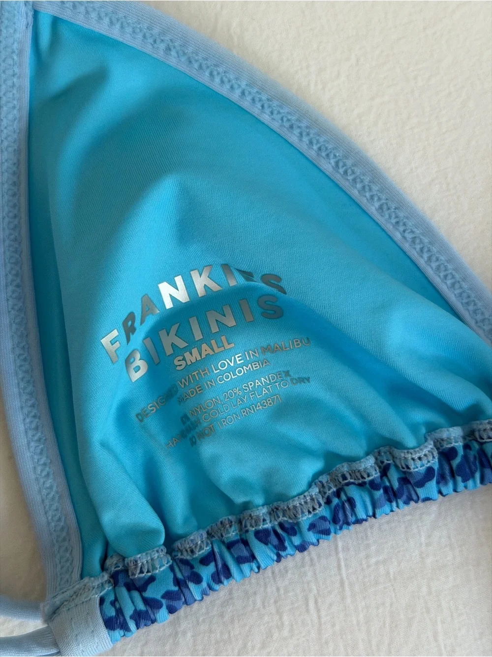 Frankie’s bikinis blue leopard bikini